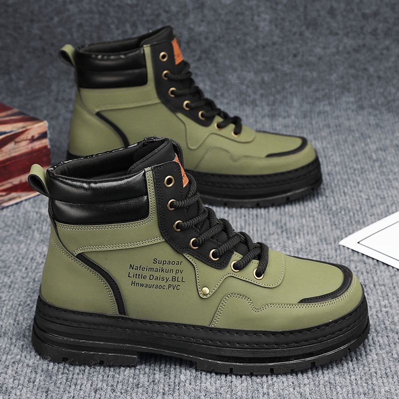 MEN'S AUTUMN AND WINTER HIGH-TOP BRITISH STYLE MARTIN BOOTS 